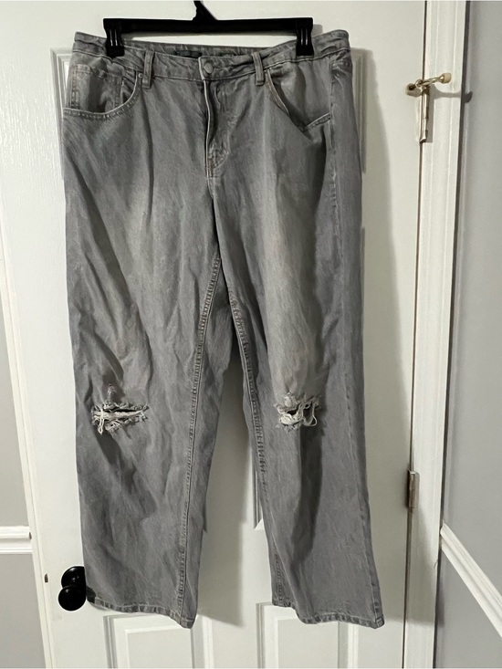 Target Denim - Target Wild Fable Women’s Mid-Rise 90’s Gray Relaxed Fit jeans Knee Distress